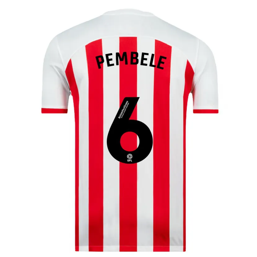 Danxen Hombre Camiseta Timothée Pembélé #6 Blanco 1ª Equipación 2023/24 La Camisa