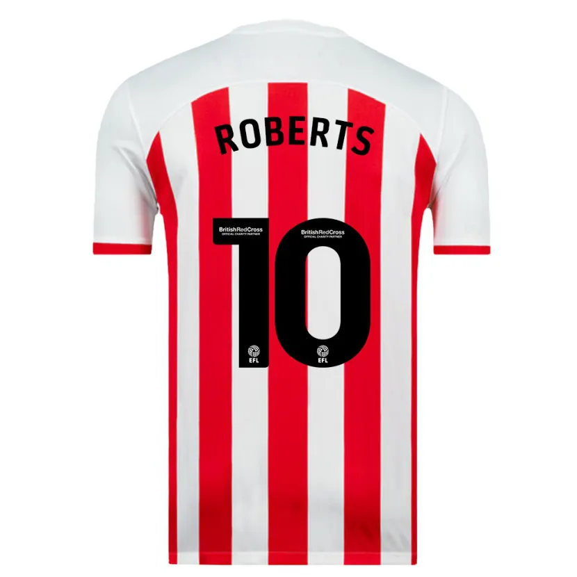 Danxen Hombre Camiseta Patrick Roberts #10 Blanco 1ª Equipación 2023/24 La Camisa