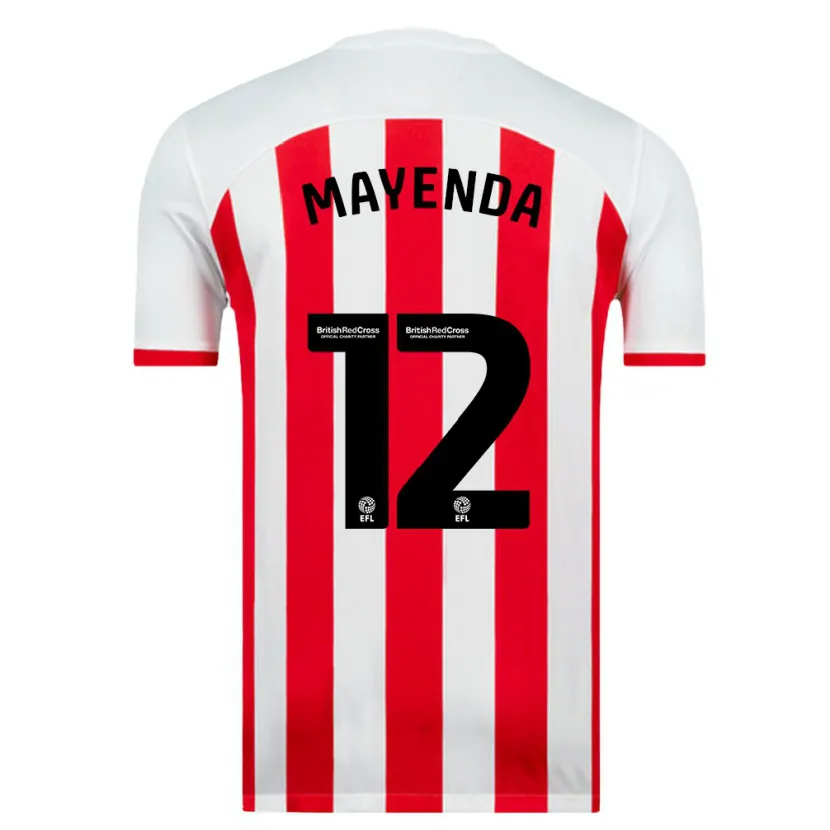 Danxen Hombre Camiseta Eliezer Mayenda #12 Blanco 1ª Equipación 2023/24 La Camisa