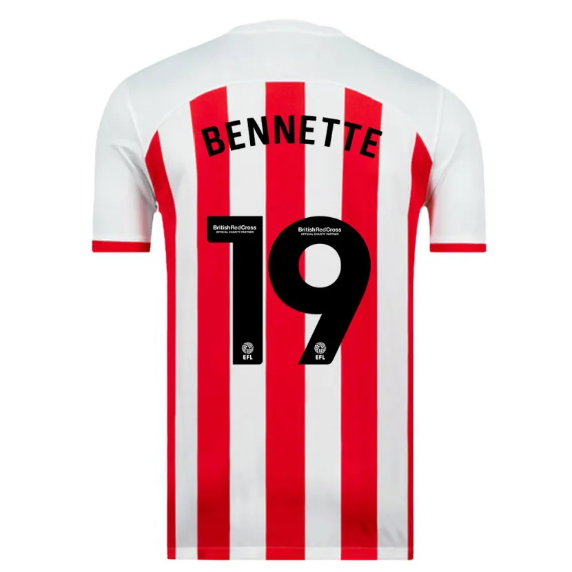 Danxen Hombre Camiseta Jewison Bennette #19 Blanco 1ª Equipación 2023/24 La Camisa