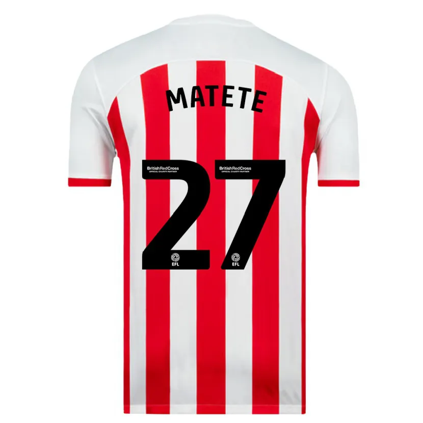 Danxen Hombre Camiseta Jay Matete #27 Blanco 1ª Equipación 2023/24 La Camisa