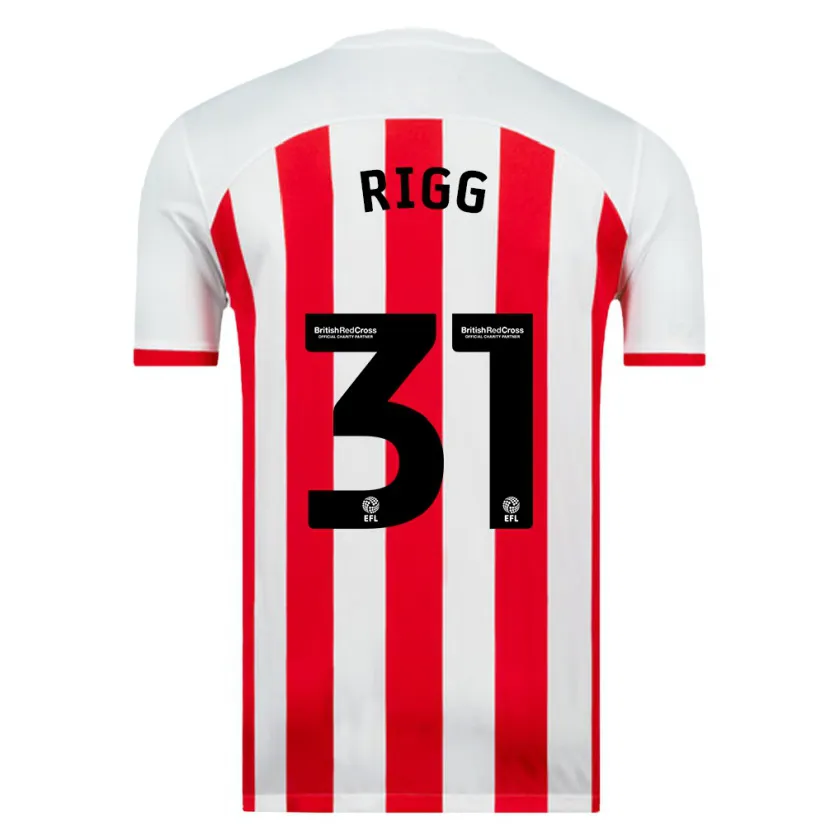 Danxen Hombre Camiseta Chris Rigg #31 Blanco 1ª Equipación 2023/24 La Camisa