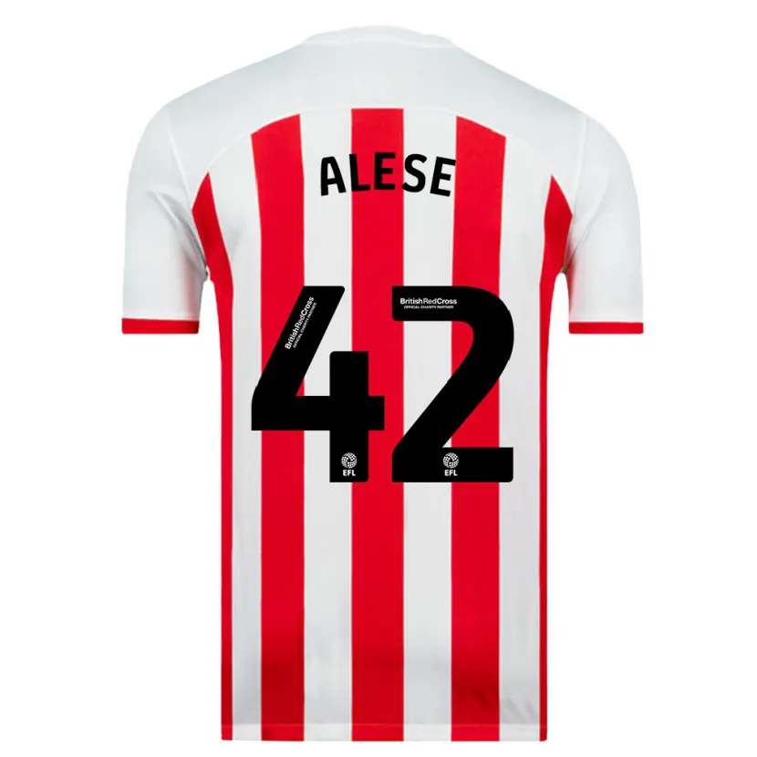 Danxen Hombre Camiseta Aji Alese #42 Blanco 1ª Equipación 2023/24 La Camisa