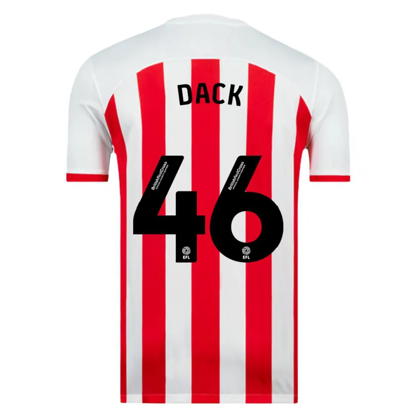 Danxen Hombre Camiseta Bradley Dack #46 Blanco 1ª Equipación 2023/24 La Camisa