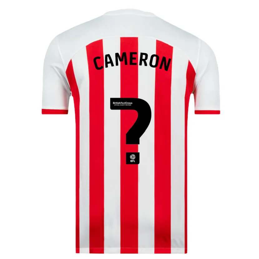 Danxen Hombre Camiseta Dan Cameron #0 Blanco 1ª Equipación 2023/24 La Camisa