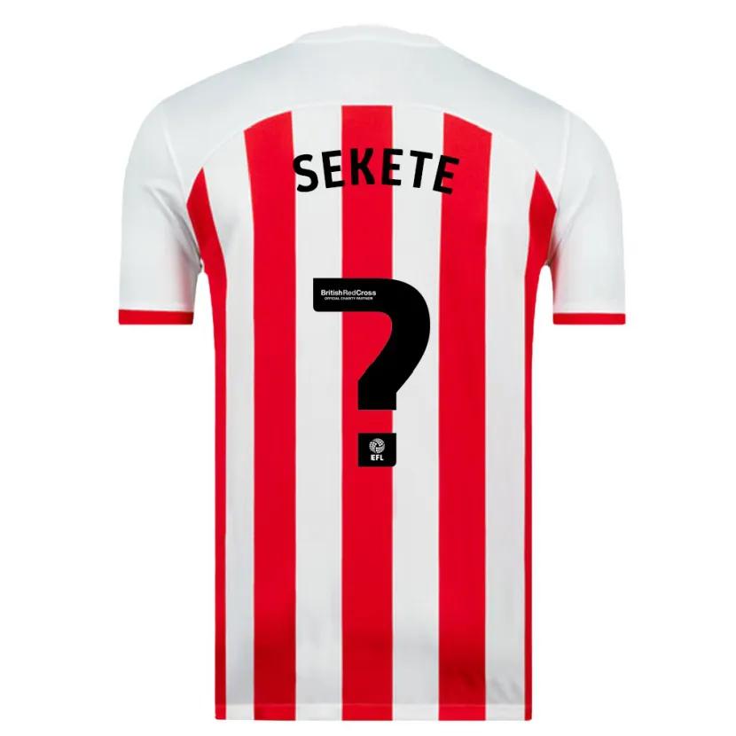 Danxen Hombre Camiseta Jayden Sekete #0 Blanco 1ª Equipación 2023/24 La Camisa