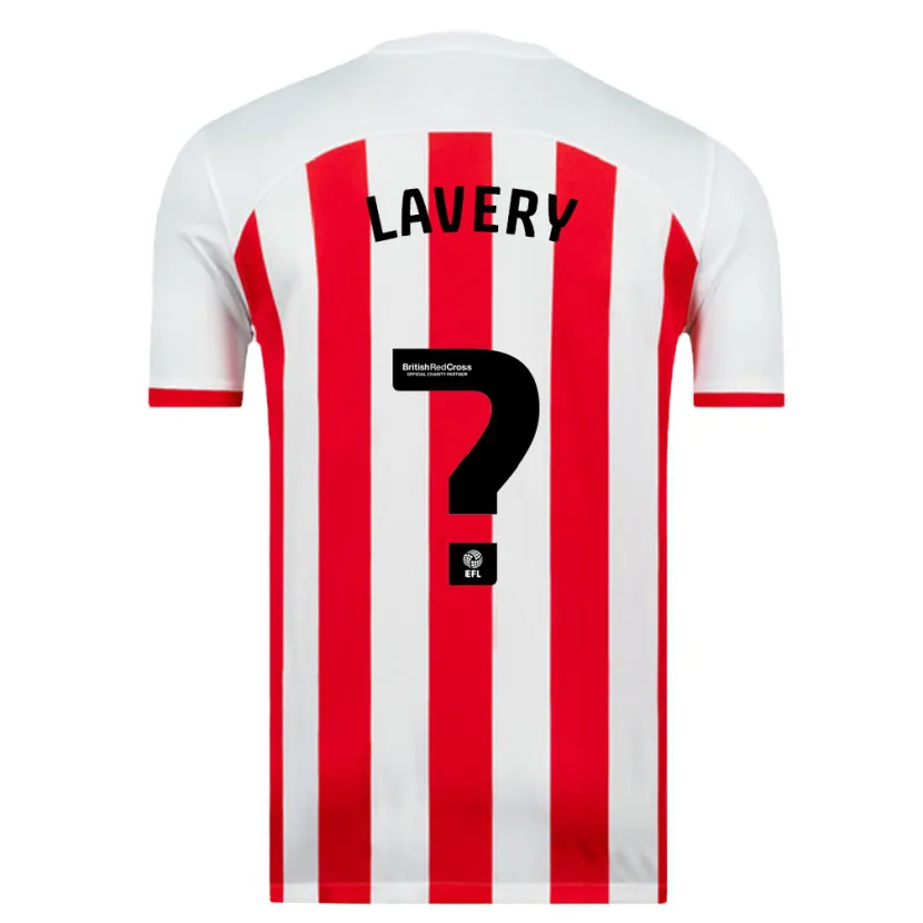 Danxen Hombre Camiseta Thomas Lavery #0 Blanco 1ª Equipación 2023/24 La Camisa