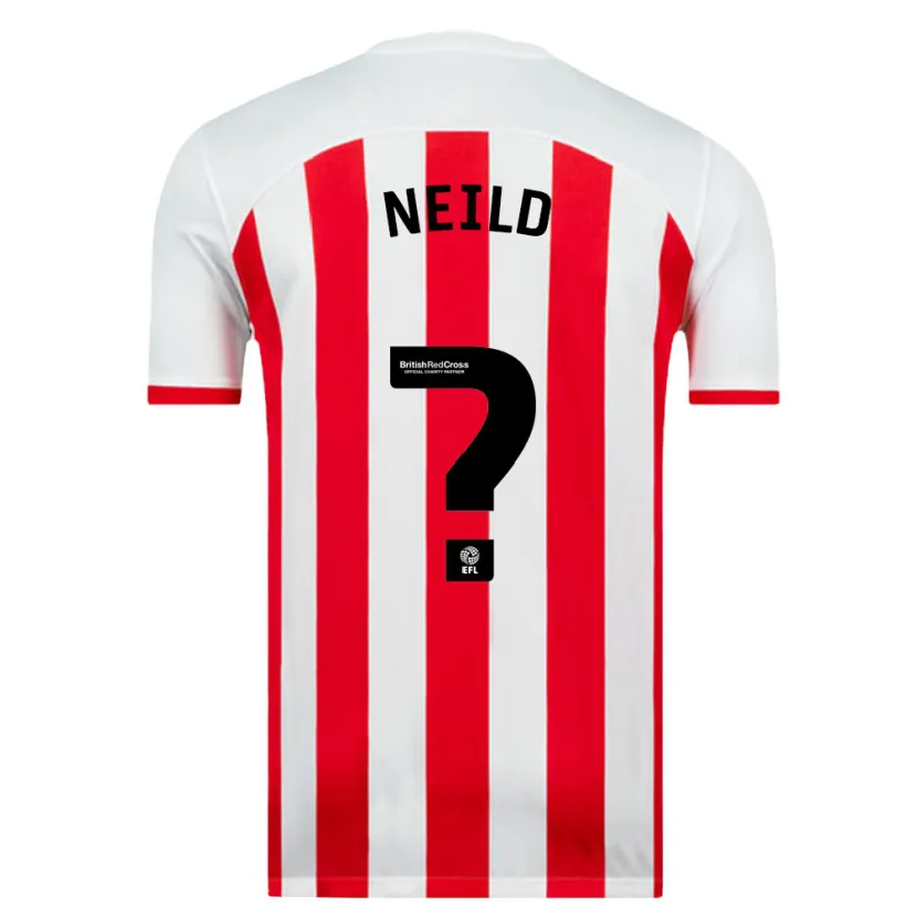 Danxen Hombre Camiseta Joe Neild #0 Blanco 1ª Equipación 2023/24 La Camisa