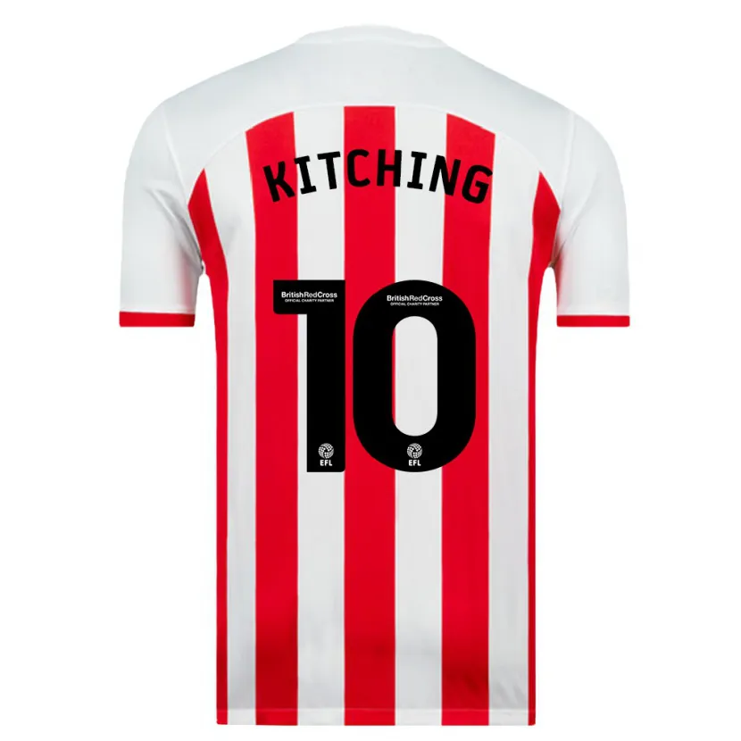 Danxen Hombre Camiseta Katie Kitching #10 Blanco 1ª Equipación 2023/24 La Camisa