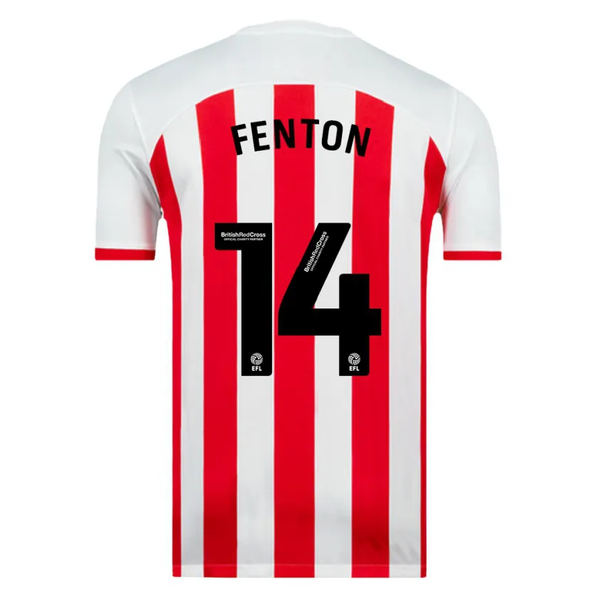 Danxen Hombre Camiseta Natasha Fenton #14 Blanco 1ª Equipación 2023/24 La Camisa