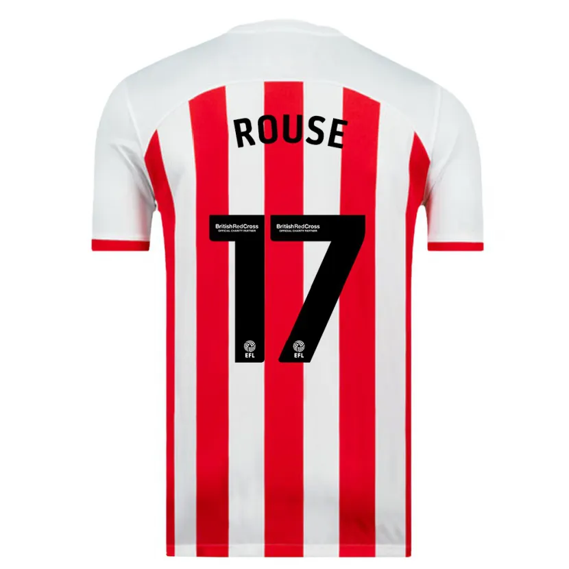 Danxen Hombre Camiseta Mollie Rouse #17 Blanco 1ª Equipación 2023/24 La Camisa