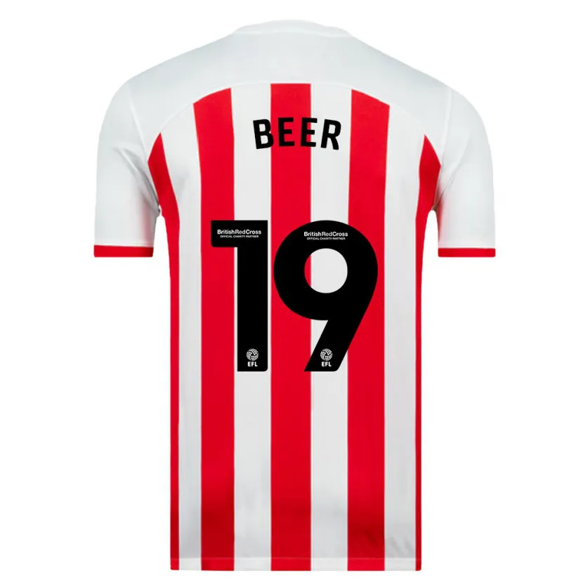 Danxen Hombre Camiseta Megan Beer #19 Blanco 1ª Equipación 2023/24 La Camisa