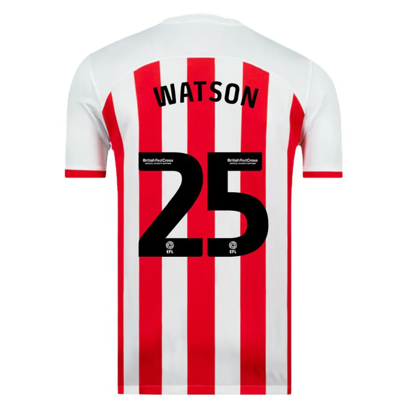 Danxen Hombre Camiseta Katy Watson #25 Blanco 1ª Equipación 2023/24 La Camisa