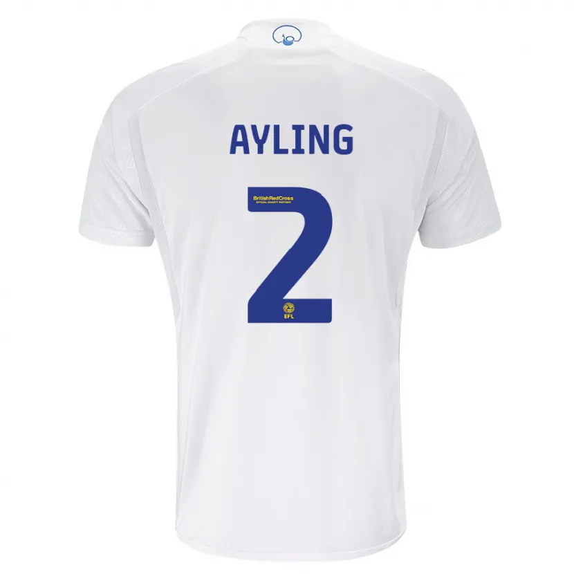 Danxen Hombre Camiseta Luke Ayling #2 Blanco 1ª Equipación 2023/24 La Camisa