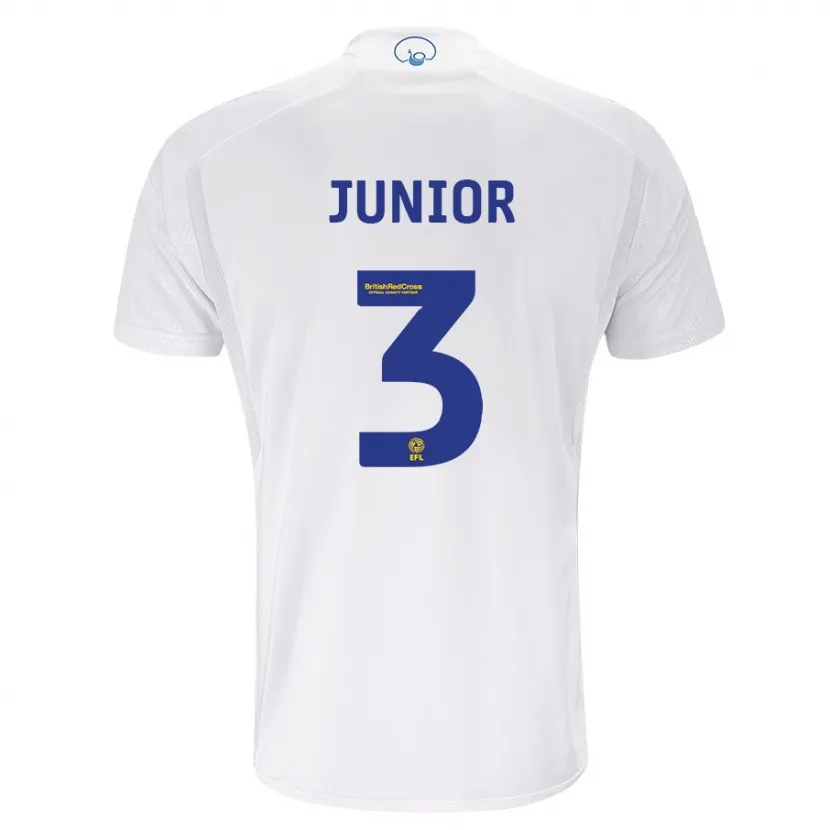 Danxen Hombre Camiseta Junior Firpo #3 Blanco 1ª Equipación 2023/24 La Camisa