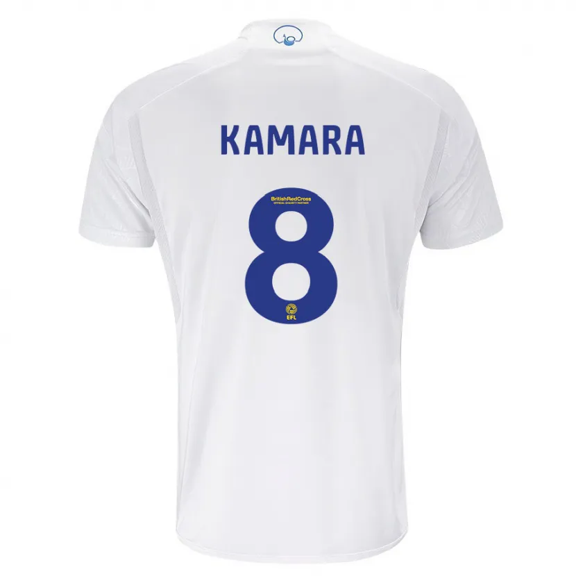 Danxen Hombre Camiseta Glen Kamara #8 Blanco 1ª Equipación 2023/24 La Camisa