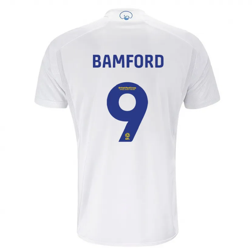 Danxen Hombre Camiseta Patrick Bamford #9 Blanco 1ª Equipación 2023/24 La Camisa