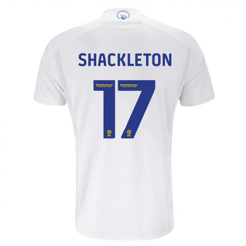 Danxen Hombre Camiseta Jamie Shackleton #17 Blanco 1ª Equipación 2023/24 La Camisa