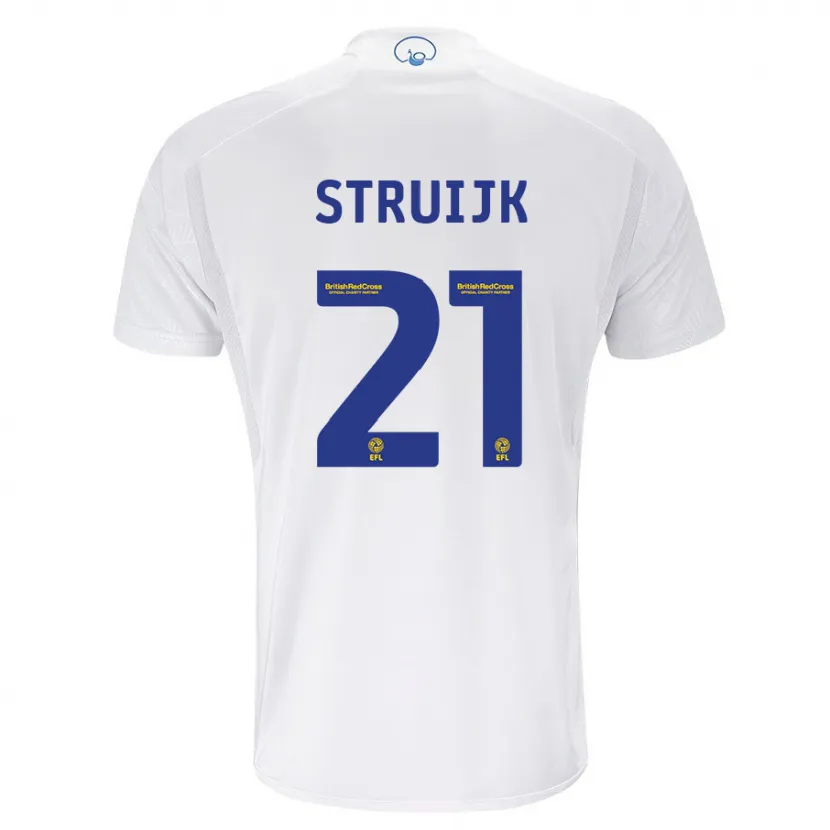 Danxen Hombre Camiseta Pascal Struijk #21 Blanco 1ª Equipación 2023/24 La Camisa