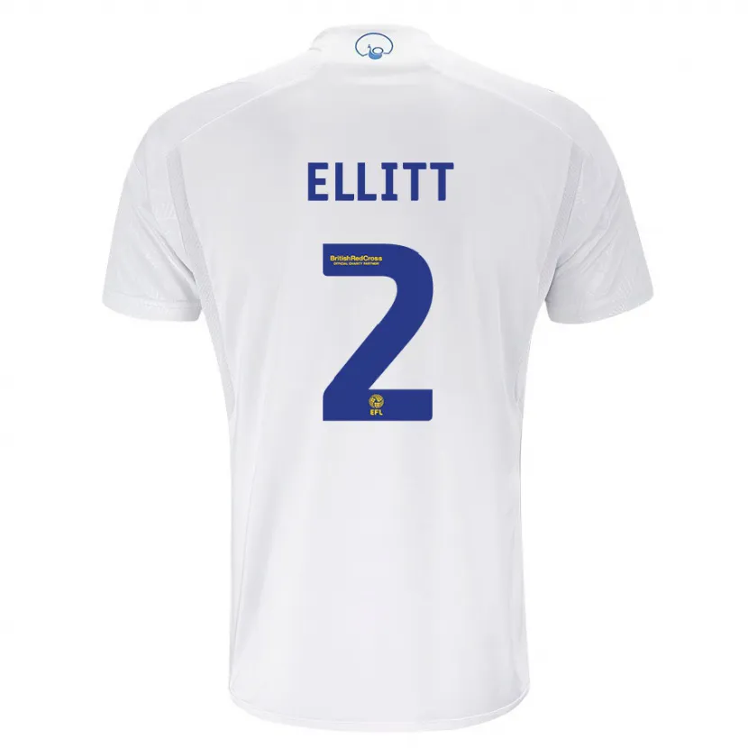 Danxen Hombre Camiseta Izzy Ellitt #2 Blanco 1ª Equipación 2023/24 La Camisa