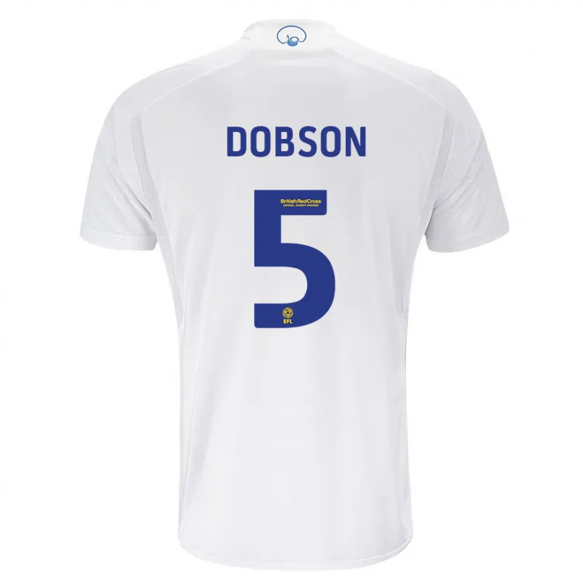 Danxen Hombre Camiseta Ellie Dobson #5 Blanco 1ª Equipación 2023/24 La Camisa