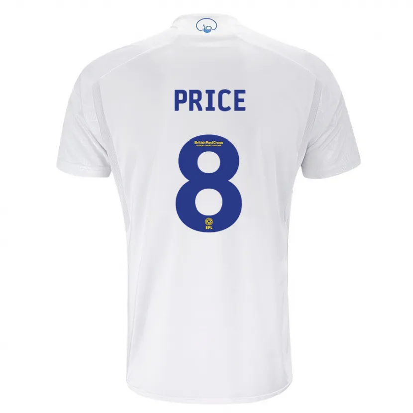 Danxen Hombre Camiseta Leoni Price #8 Blanco 1ª Equipación 2023/24 La Camisa