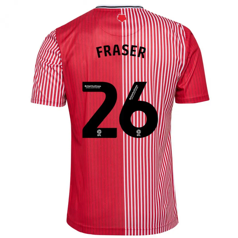 Danxen Hombre Camiseta Ryan Fraser #26 Rojo 1ª Equipación 2023/24 La Camisa