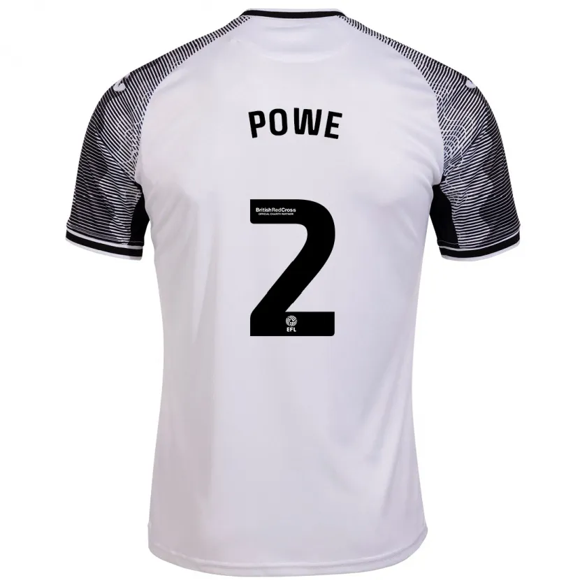 Danxen Hombre Camiseta Alicia Powe #2 Blanco 1ª Equipación 2023/24 La Camisa