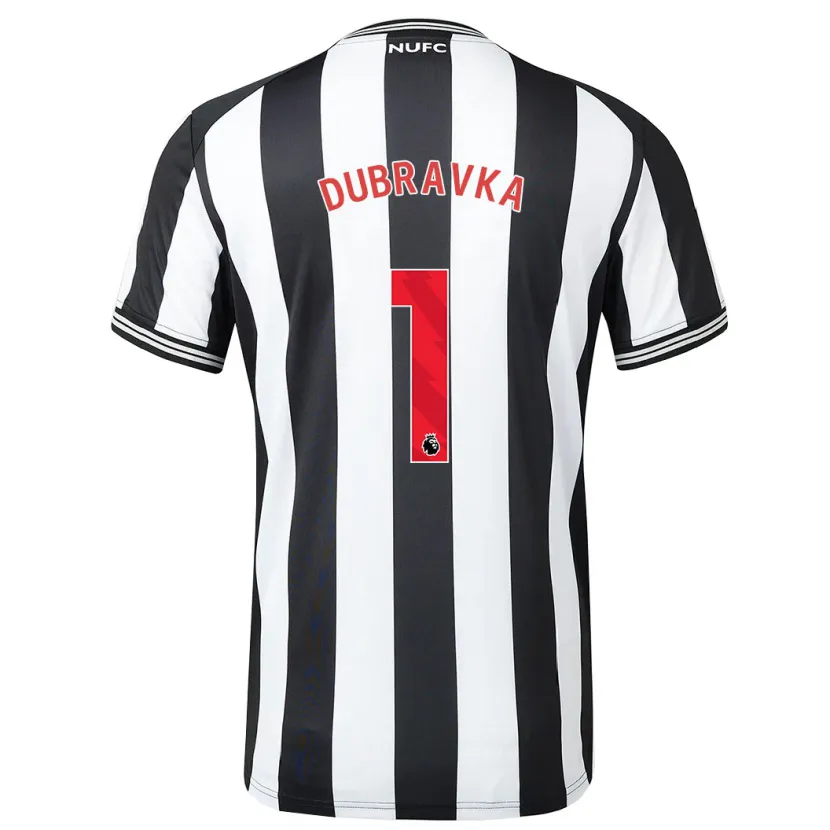 Danxen Hombre Camiseta Martin Dúbravka #1 Blanco Negro 1ª Equipación 2023/24 La Camisa