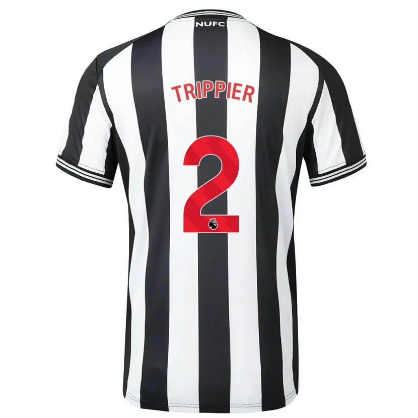 Danxen Hombre Camiseta Kieran Trippier #2 Blanco Negro 1ª Equipación 2023/24 La Camisa