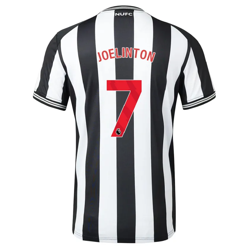 Danxen Hombre Camiseta Joelinton #7 Blanco Negro 1ª Equipación 2023/24 La Camisa