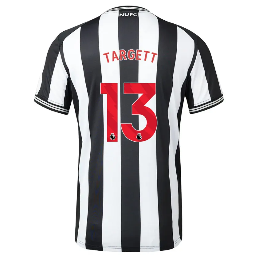 Danxen Hombre Camiseta Matt Targett #13 Blanco Negro 1ª Equipación 2023/24 La Camisa