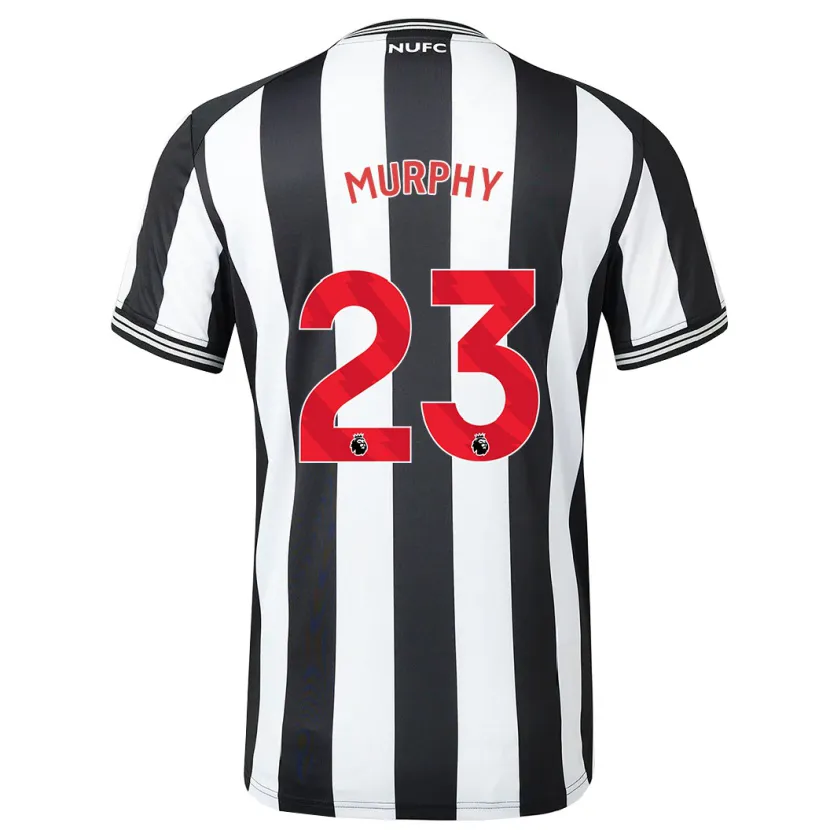 Danxen Hombre Camiseta Jacob Murphy #23 Blanco Negro 1ª Equipación 2023/24 La Camisa