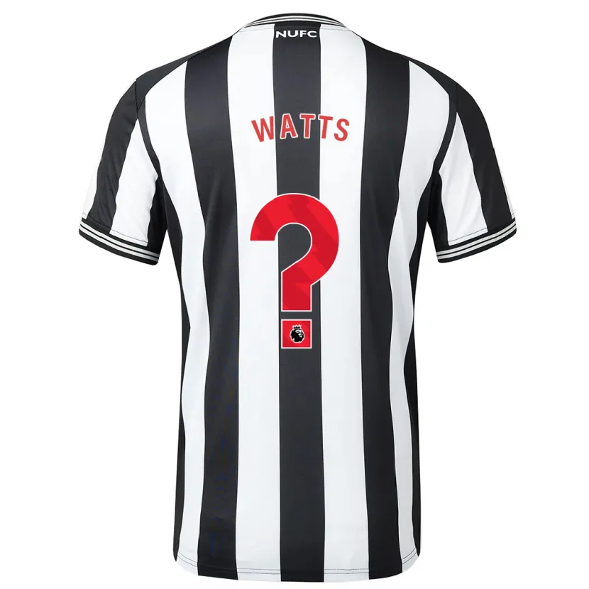 Danxen Hombre Camiseta Logan Watts #0 Blanco Negro 1ª Equipación 2023/24 La Camisa