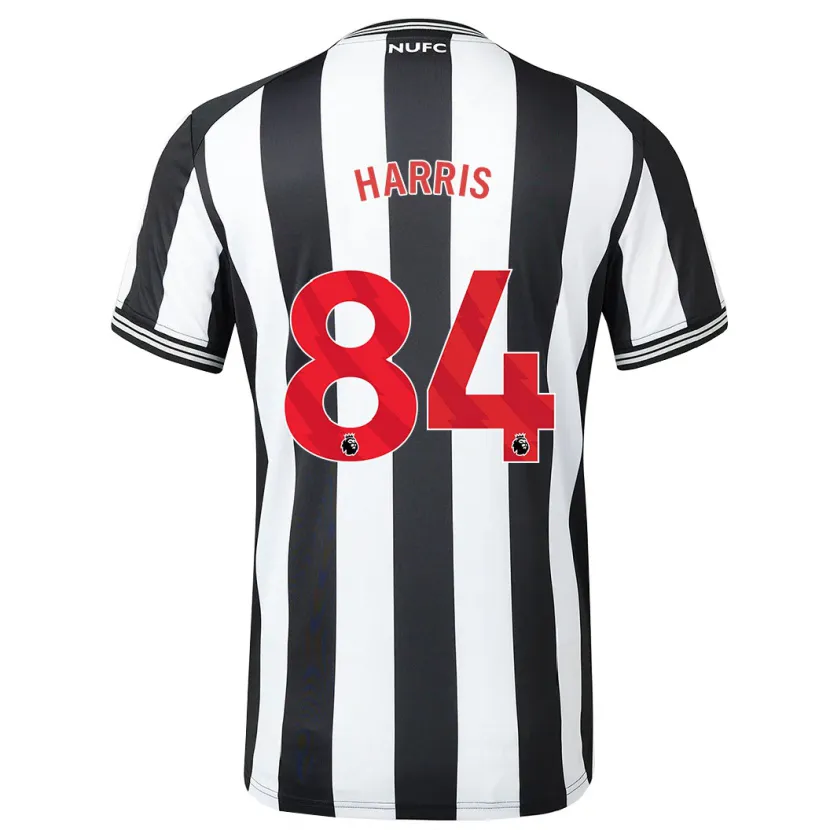 Danxen Hombre Camiseta Aidan Harris #84 Blanco Negro 1ª Equipación 2023/24 La Camisa