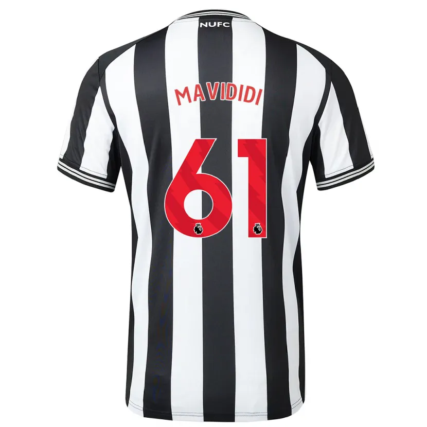 Danxen Hombre Camiseta Shaun Mavididi #61 Blanco Negro 1ª Equipación 2023/24 La Camisa