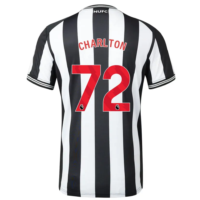 Danxen Hombre Camiseta Dylan Charlton #72 Blanco Negro 1ª Equipación 2023/24 La Camisa