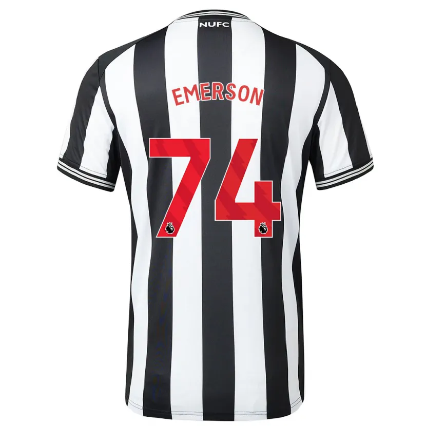 Danxen Hombre Camiseta Johnny Emerson #74 Blanco Negro 1ª Equipación 2023/24 La Camisa