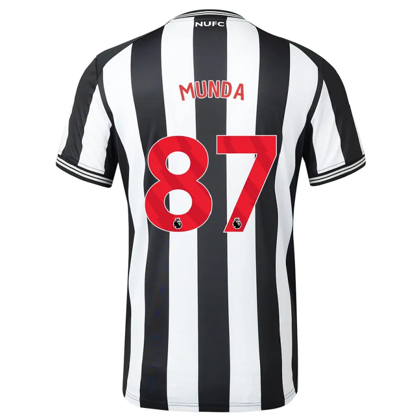 Danxen Hombre Camiseta Anthony Munda #87 Blanco Negro 1ª Equipación 2023/24 La Camisa