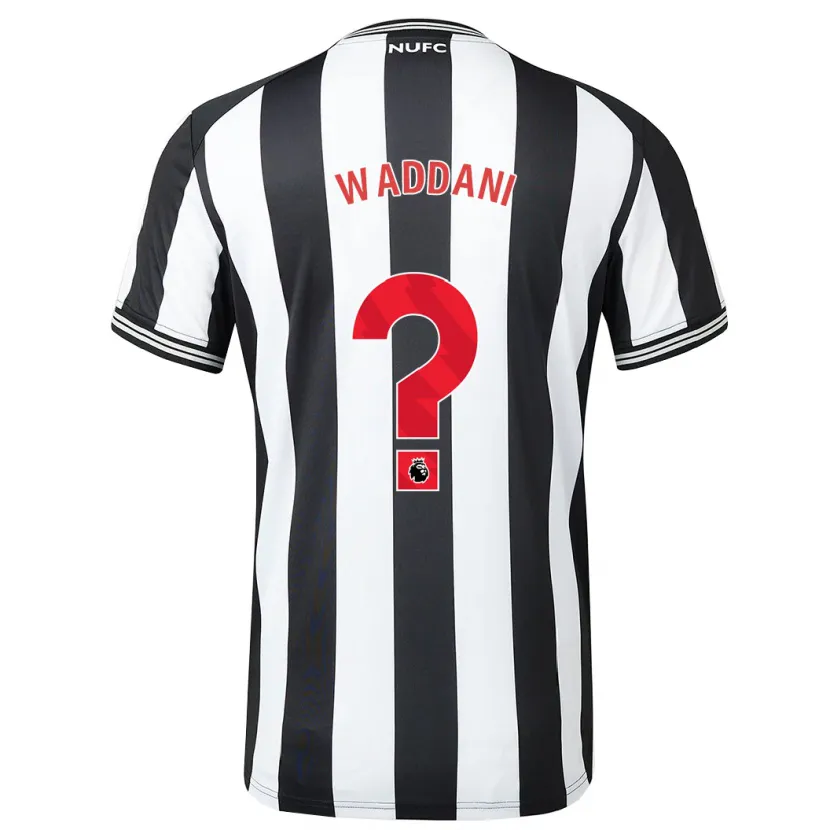 Danxen Hombre Camiseta Mohamed Waddani #0 Blanco Negro 1ª Equipación 2023/24 La Camisa