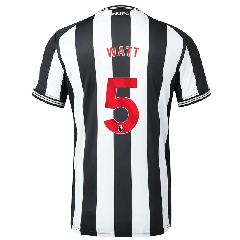 Danxen Hombre Camiseta Olivia Watt #5 Blanco Negro 1ª Equipación 2023/24 La Camisa