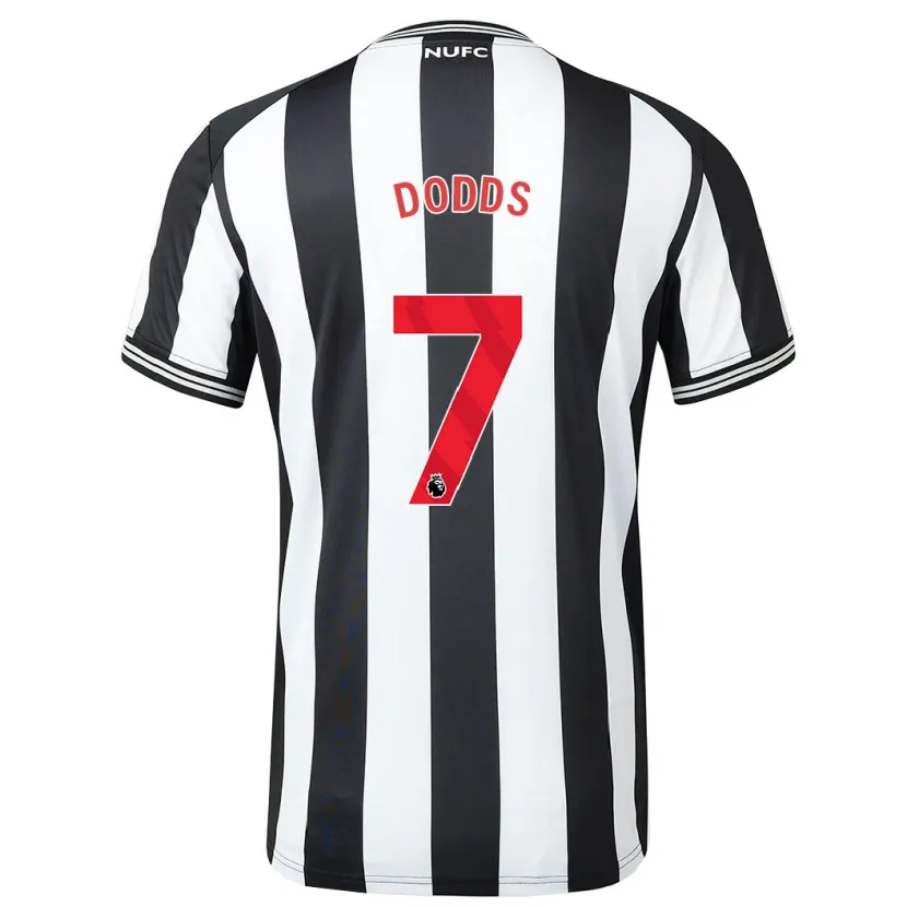 Danxen Hombre Camiseta Tyler Dodds #7 Blanco Negro 1ª Equipación 2023/24 La Camisa