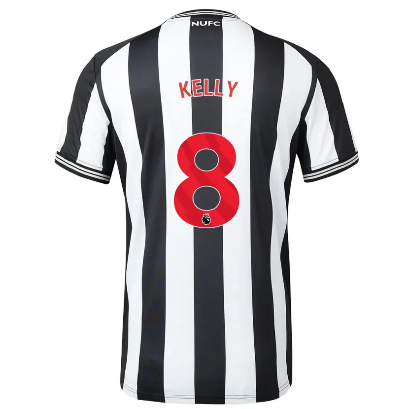 Danxen Hombre Camiseta Emma Kelly #8 Blanco Negro 1ª Equipación 2023/24 La Camisa