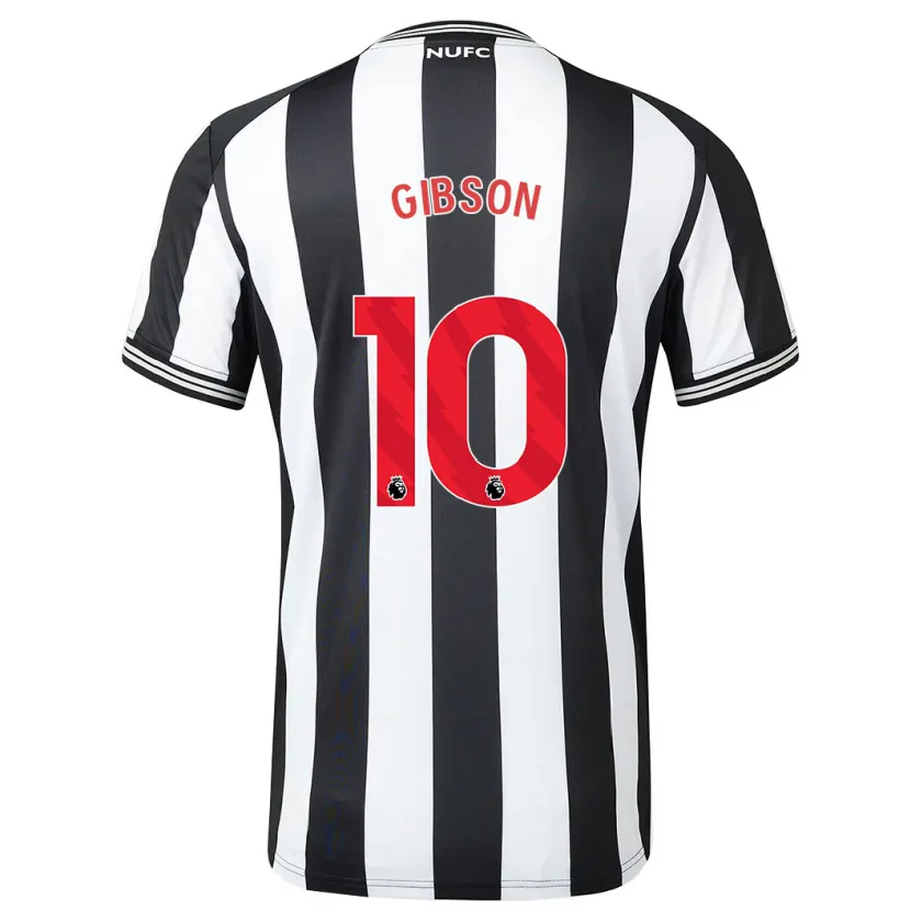 Danxen Hombre Camiseta Georgia Gibson #10 Blanco Negro 1ª Equipación 2023/24 La Camisa