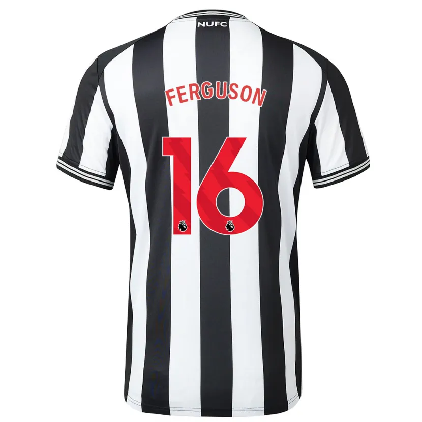 Danxen Hombre Camiseta Becky Ferguson #16 Blanco Negro 1ª Equipación 2023/24 La Camisa