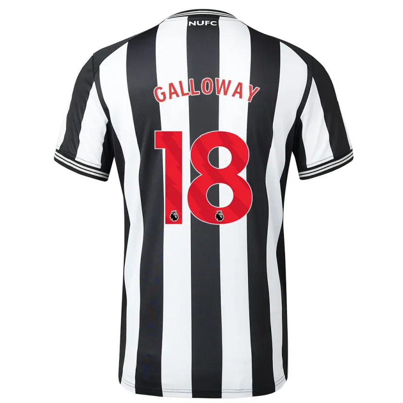 Danxen Hombre Camiseta Bridget Galloway #18 Blanco Negro 1ª Equipación 2023/24 La Camisa