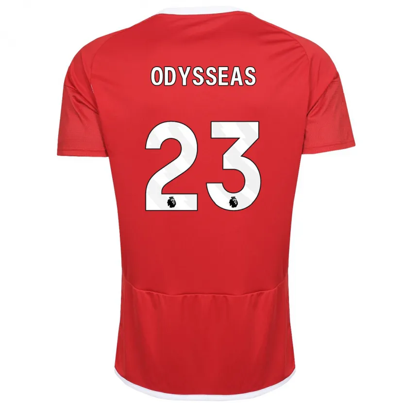 Danxen Hombre Camiseta Odysseas Vlachodimos #23 Rojo 1ª Equipación 2023/24 La Camisa