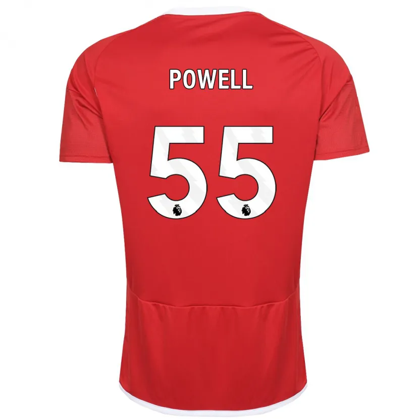 Danxen Hombre Camiseta Josh Powell #55 Rojo 1ª Equipación 2023/24 La Camisa