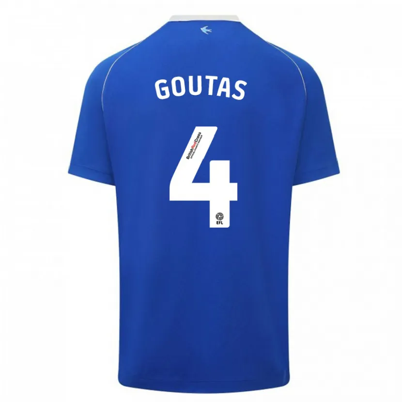 Danxen Hombre Camiseta Dimitrios Goutas #4 Azul 1ª Equipación 2023/24 La Camisa