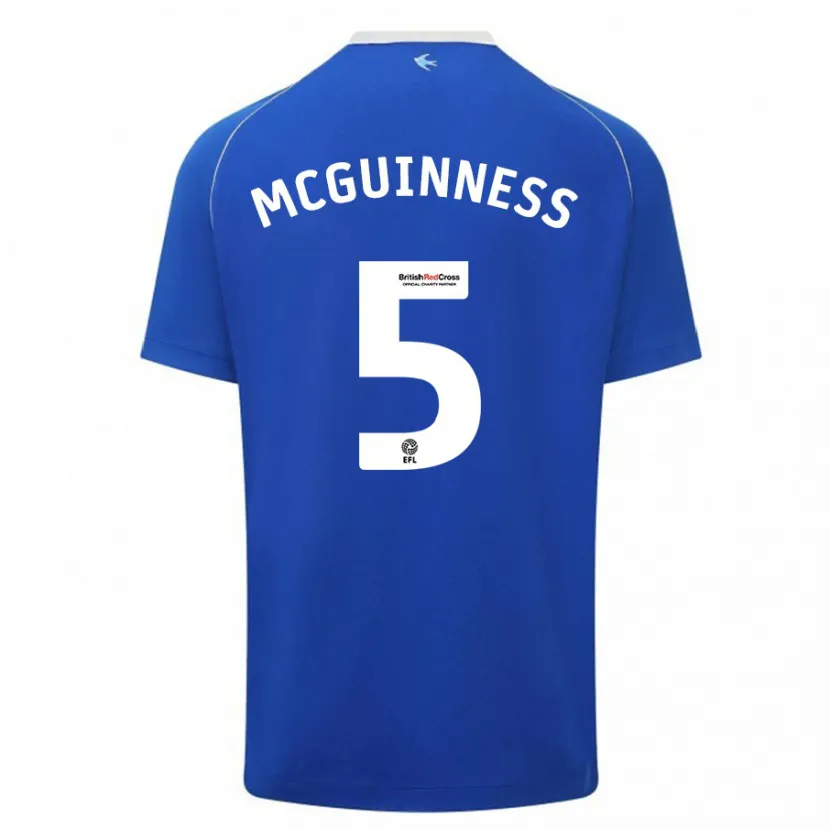 Danxen Hombre Camiseta Mark Mcguinness #5 Azul 1ª Equipación 2023/24 La Camisa